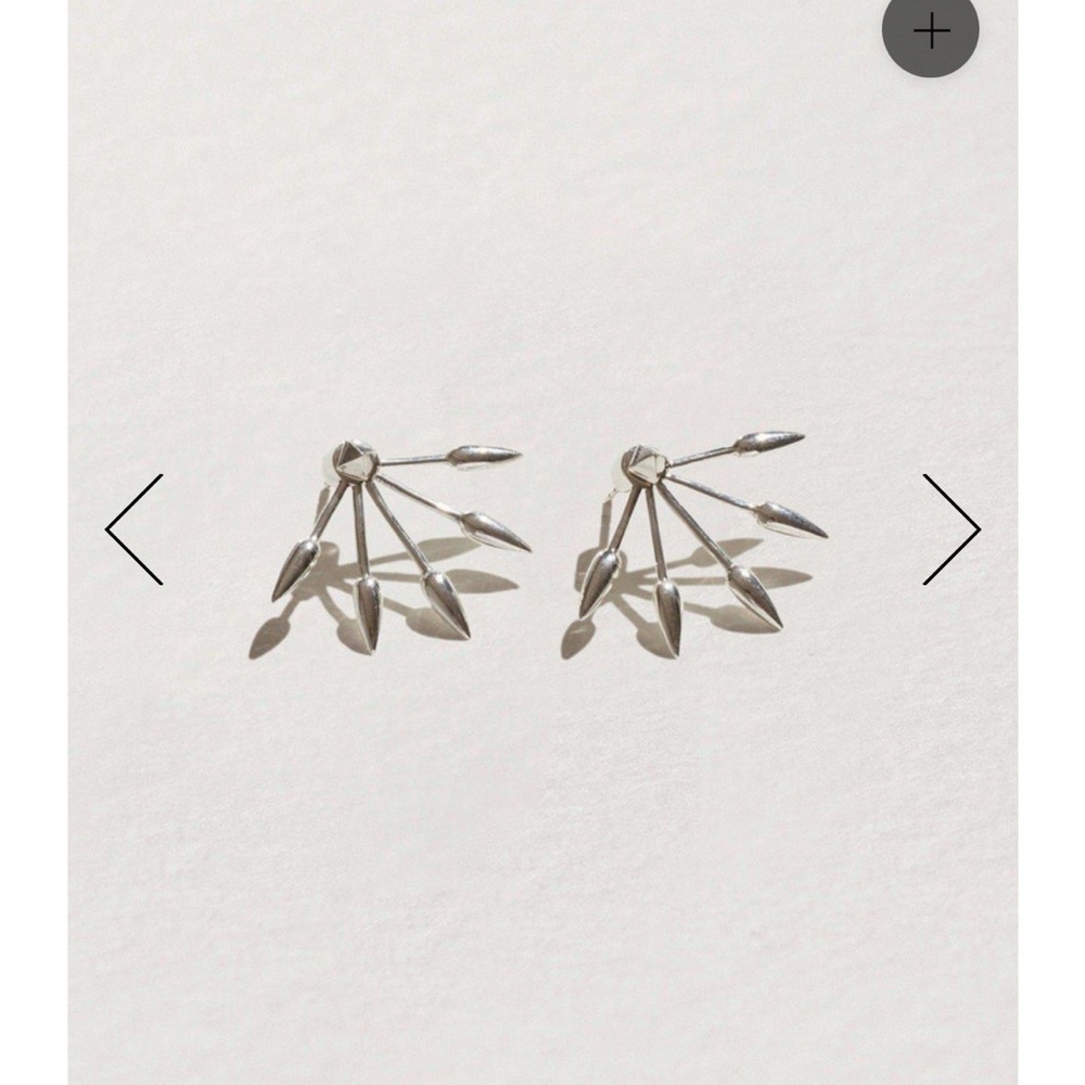 Pamela Love Five Spike sterling silver Earrings